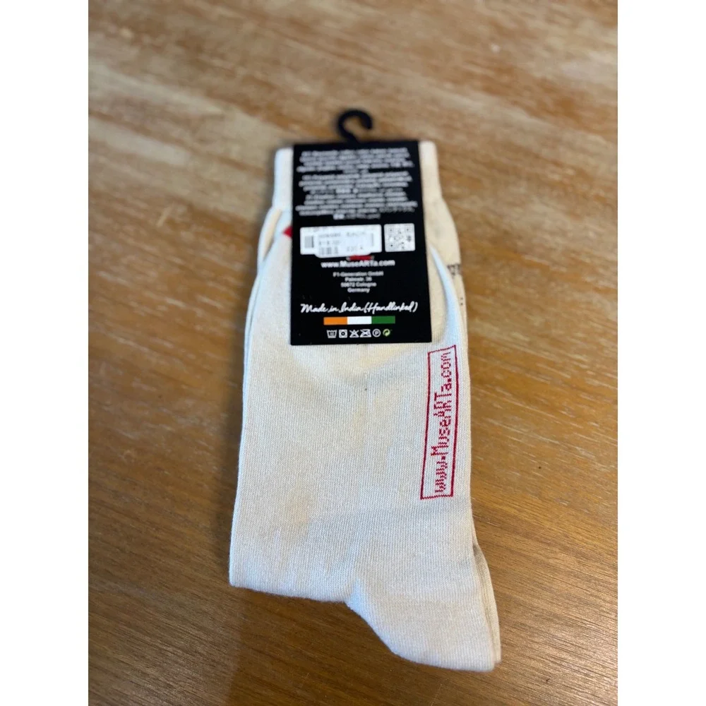 MuseARTa Art Socks Leonardo Da Vinci Vitruvian Man Cotton‎ Blend